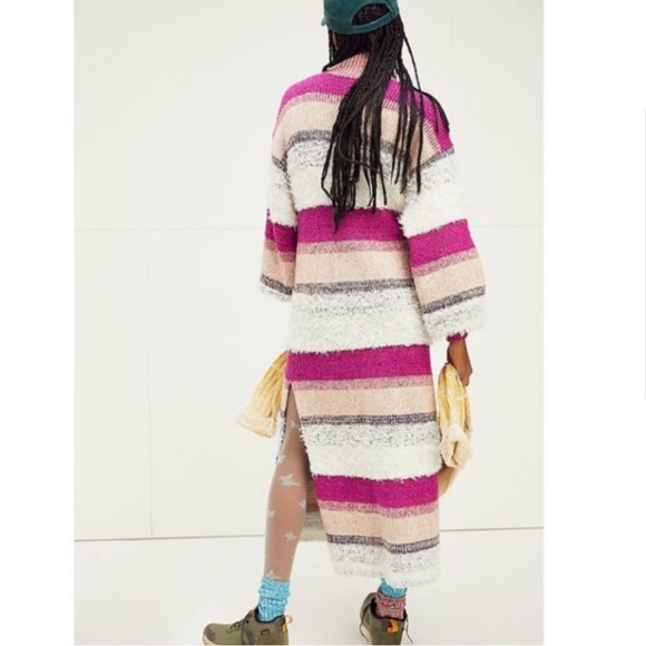 Free People Making Waves Striped Sweater Dress - Picture 3 of 8